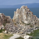 Гора Шаманка и озеро Байкал